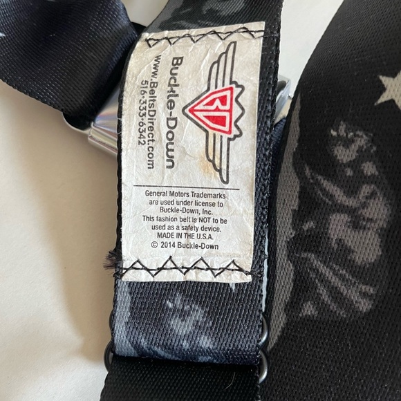 Buckle-Down Adjustable Belt USA California Republic Bear with Cadillac Buckle - Picture 4 of 10